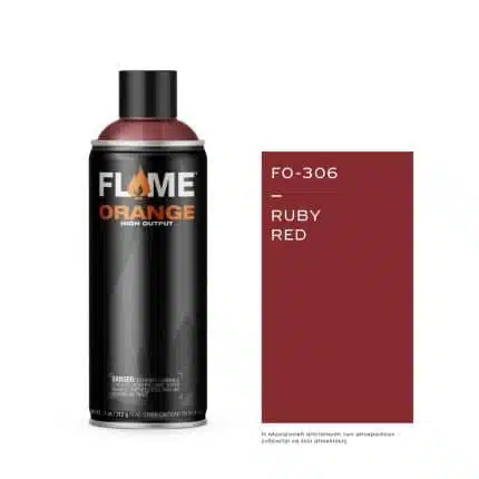 FLAME Spray Πορτοκαλί 400ml - Ruby Κόκκινο.