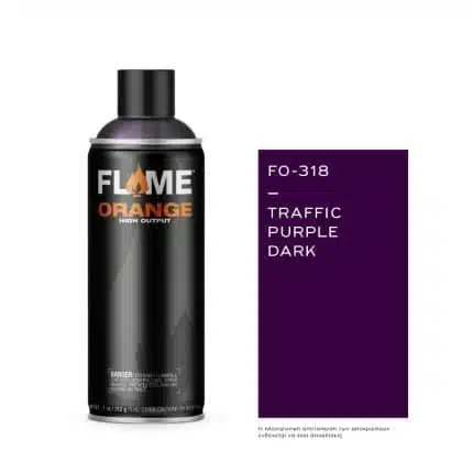 FLAME Spray Πορτοκαλί 400ml - Traffic Μωβ Dark.
