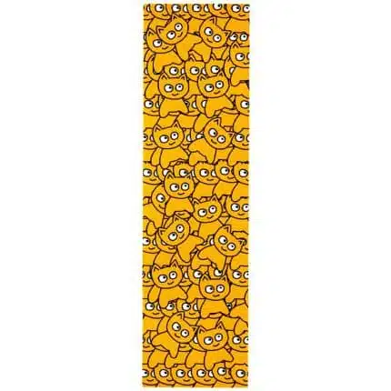 MEOW sticker pile original γυαλόχαρτο - Μαύρο/Κίτρινο.