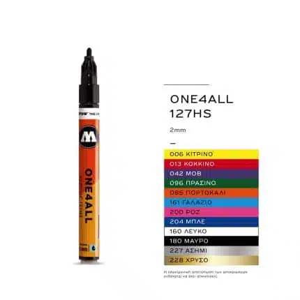 MOLOTOW Μαρκαδόρος Ακρυλικός One4All, 2χιλ., 006 - Zinc Κίτρινο.