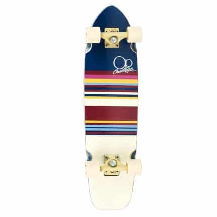 OCEAN PACIFIC swell skateboard 8.25" μπλε, μπεζ με ρίγες.
