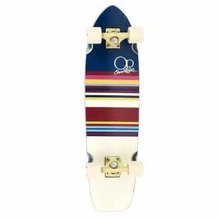 OCEAN PACIFIC swell skateboard 8.25" μπλε, μπεζ με ρίγες.