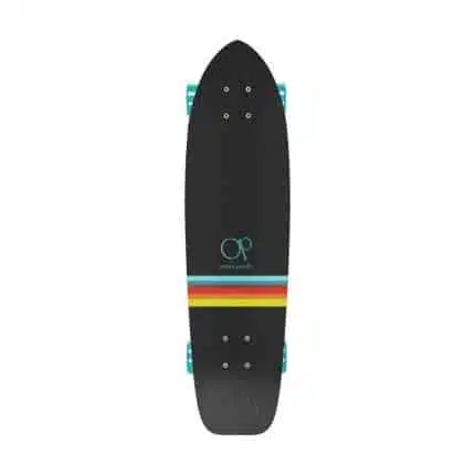 OCEAN PACIFIC swell skateboard 8.25" μπεζ, γαλάζιο με ρίγες και logo.