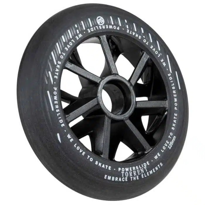 Powerslide 125mm/84Α Torrent Rain Wheels - Black - Image 4