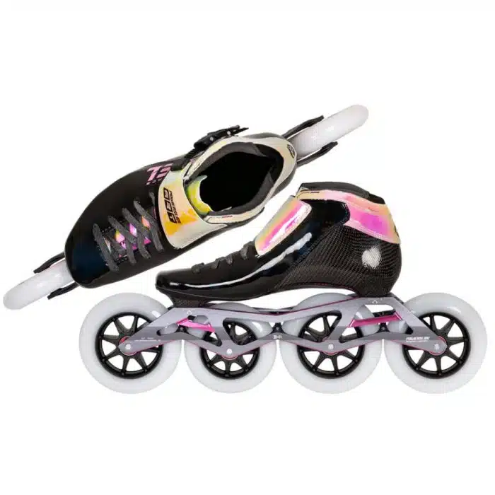 POWERSLIDE ACCEL Race Pink 110/100 Inline Skates - Black/Pink - Image 6