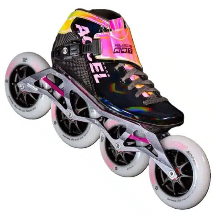 POWERSLIDE ACCEL Race Pink 110/100 Inline Skates - Black/Pink - Image 3