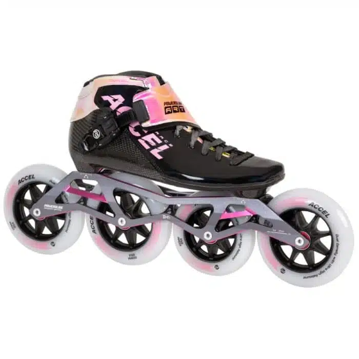 POWERSLIDE ACCEL Race Pink 110/100 Inline Skates - Black/Pink - Image 2