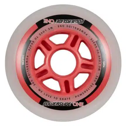 POWERSLIDE PS One 90χιλ./82Α Ροδάκια με Ρουλεμάν & Spacer - Κόκκινο.