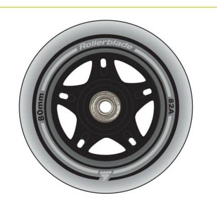 RollerBlade 80χιλ./SG7 Ρόδα και Ρουλεμάν - Διάφανο.