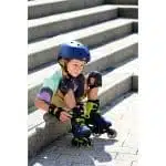 ROLLERBLADE Microblade 3WD 2021 Αυξομειούμενα Πατίνια - Blue Royal/Lime.