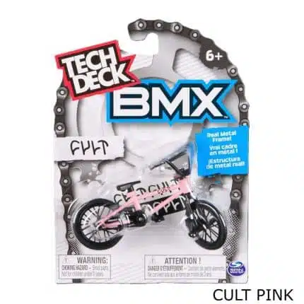 TECH DECK μινιατούρα BMX ποδήλατο ροζ.