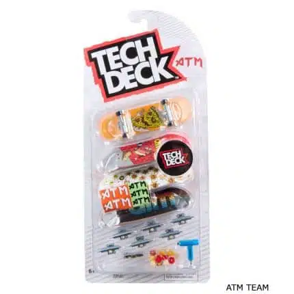 TECH DECK μίνι skateboard 4 τεμαχίων πολύχρωμα.