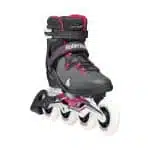 ROLLERBLADE Macroblade 90 W Inline Skates - Black/Burgundy/Light Blue - Image 3