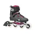 ROLLERBLADE Macroblade 90 W Inline Skates - Black/Burgundy/Light Blue - Image 2