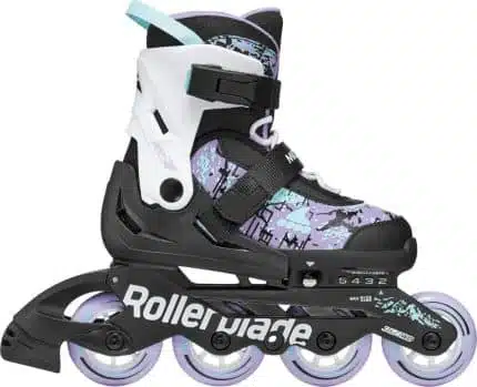 ROLLERBLADE Microblade SL Πατίνια - Μαύρο/Λεβάντα/Γαλάζιο.