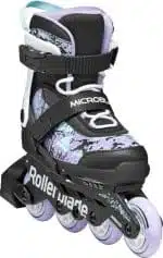 ROLLERBLADE Microblade SL Inline Skates - Black/Lavender/Light Blue - Image 3