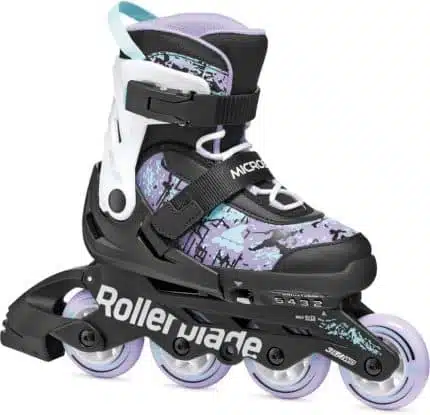 ROLLERBLADE Microblade SL Πατίνια - Μαύρο/Λεβάντα/Γαλάζιο.