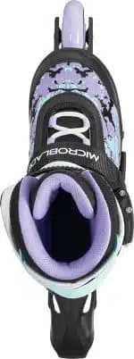 ROLLERBLADE Microblade SL Inline Skates - Black/Lavender/Light Blue - Image 6