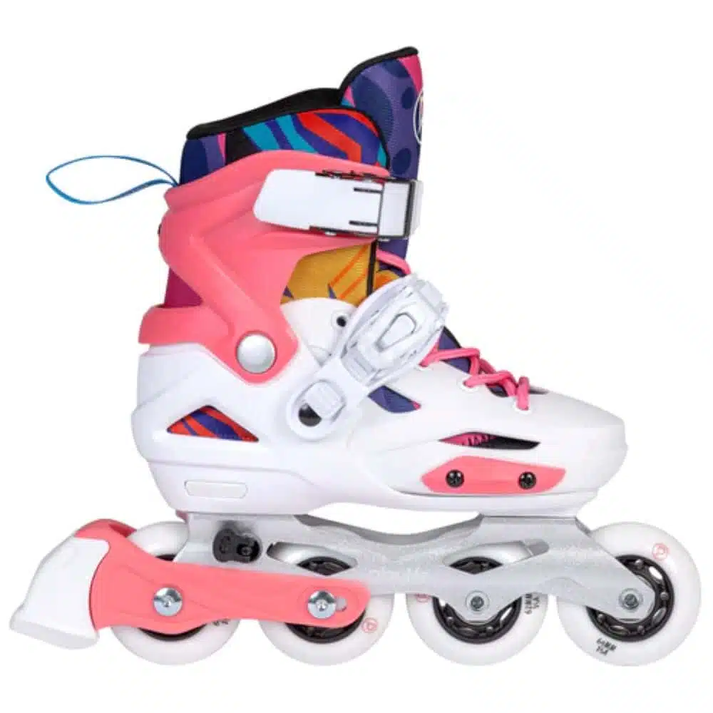 playlife-flash-pink-adj-afxomeioumena-patinia-leuko-roz-right-side PLAYLIFE Flash Pink adj. Αυξομειούμενα Πατίνια - Λευκό/Ροζ.