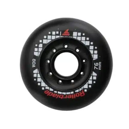 ROLLERBLADE Apex 76χιλ./80Α Ροδάκια - Μαύρο.