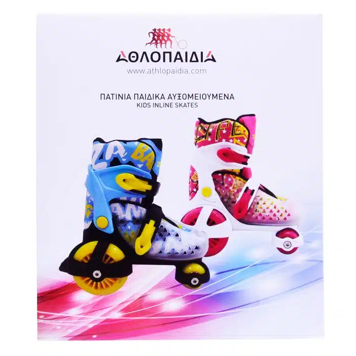 3K Adjustable Quad Roller Skates for Girls - Fuchsia - Image 4